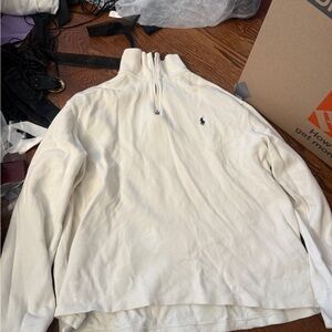 Polo Ralph Lauren Cream Zip-Up Sweater